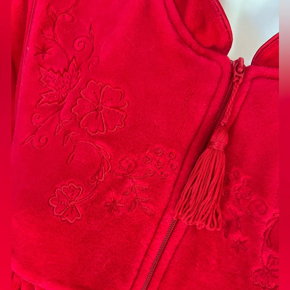 Classic Elements vintage red house valor robe‎ size small